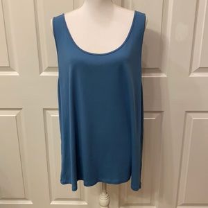 J. Jill Pima Cotton Cami Tank blue 4x